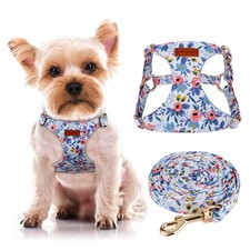 CHEDER No-Pull Floral Pattern Dog Harness - Lightweight  Soft Adjustable for...