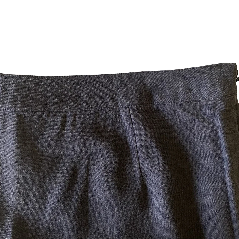 Maxi falda August Silk para mujer talla 12 gris 72 % seda mezcla de lana oficina comercial Foto 4 de 4