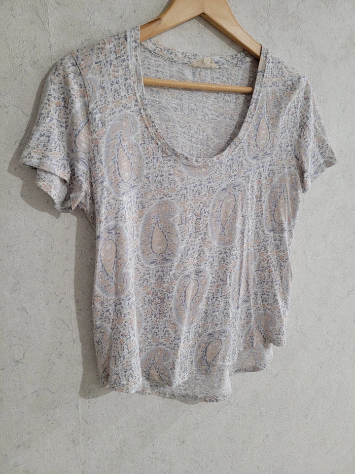 Top Lucky Brand para mujer M cachemira pastel boho elástico algodón túnica modal Foto 3 de 4