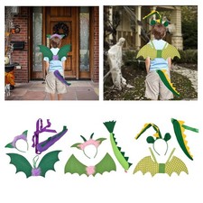 3 Pieces Dinosaur Wing Tail Set Child Kids Dragon Costume