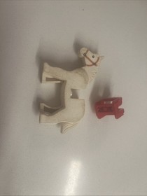 Lego Castle White Horse W/Yellow Lions Pattern Barding 2490px3 6081 +Extra Horse