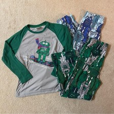 Hanna Andersson Robot Pajama set size 120 cm 6 7 8 years