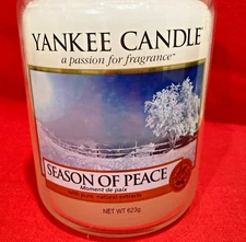 Yankee Candle ⭐ SEASON OF PEACE Large JAR  European RARE New CHRISTMAS Holidays