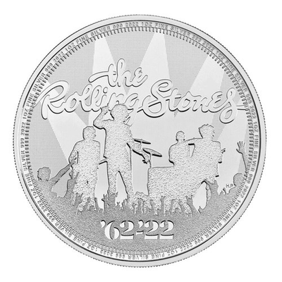 #ad 2022 Great Britain 1 oz Silver Music Legends: The Rolling Stones BU In Stock $100.03
