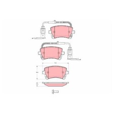 Satz Bremsbeläge Bremsklötze hinten für VW Phaeton 3D1 24274475