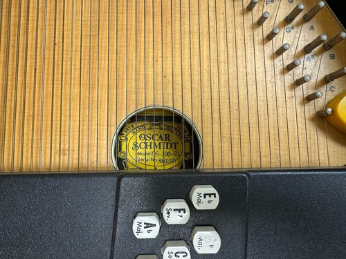 Oscar Schmidt Autoharp OS-100-21 mit Koffer + Stimmschlüssel RAR - Bild 6 von 13