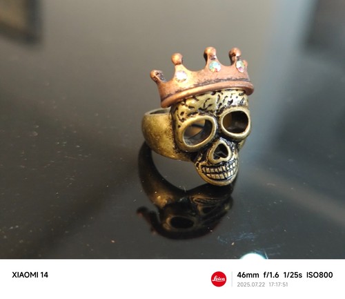 New beautiful skull crown chic power unique luck Strength Fortune ring - Afbeelding 6 van 6