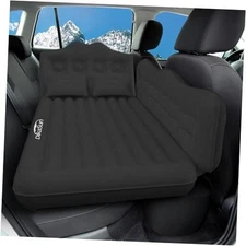 Inflatable SUV Truck Camping Mattress for Back Car Air Mattress Dark Black
