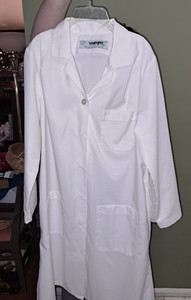 Vintage Wrangler White Large Lab Coat - Made in USA