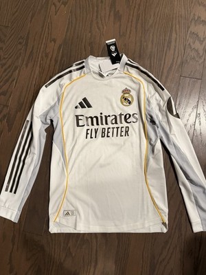 Real Madrid 25/26 Long Sleeve Home Authentic Jersey SZ Small NWT