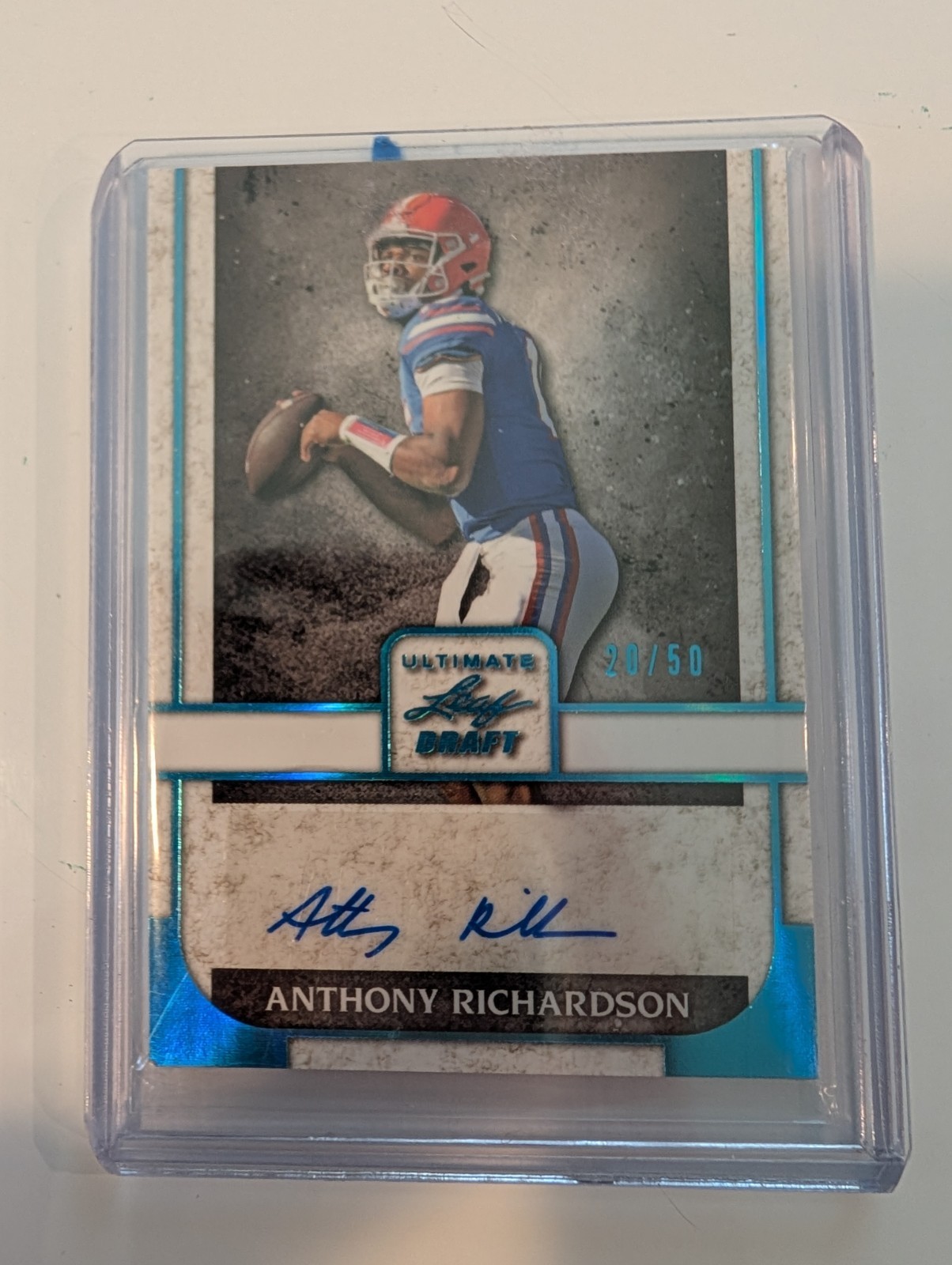 2022 Leaf Ultimate Draft Anthony Richardson RC AUTO /50