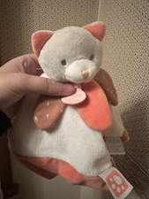 Doudou Et Compagnie Paris Soft Plush Kitty Cat Security Blanket Baby Lovey