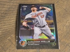 2022 Topps Chrome Ben Baller #49 Alexander Wells RC Nmmt