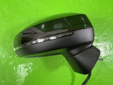AUDI A3 WING MIRROR DRIVER BRILLIANT BLACK LY9B RIGHT OSF MK3 8V 2012-2016