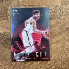 2023-24 Topps Midnight Basketball Giannis Antetokounmpo Twilight /99 Bucks