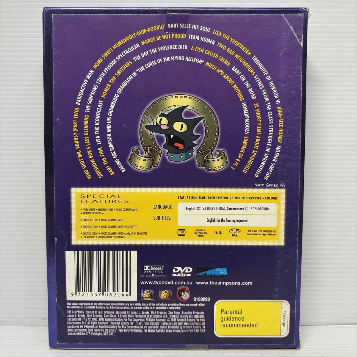 The Simpsons DVD Season 7 Box Set 1995 Region 4 Free Tracked Postage