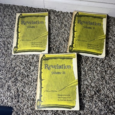 1979 Revelation Volume I, II, III by J. Vernon McGee Set of 3 Books Lot First 