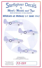 Starfighter Decals 1/72 GRUMMAN F4F WILDCAT AT THE BATTLE OF MIDWAY