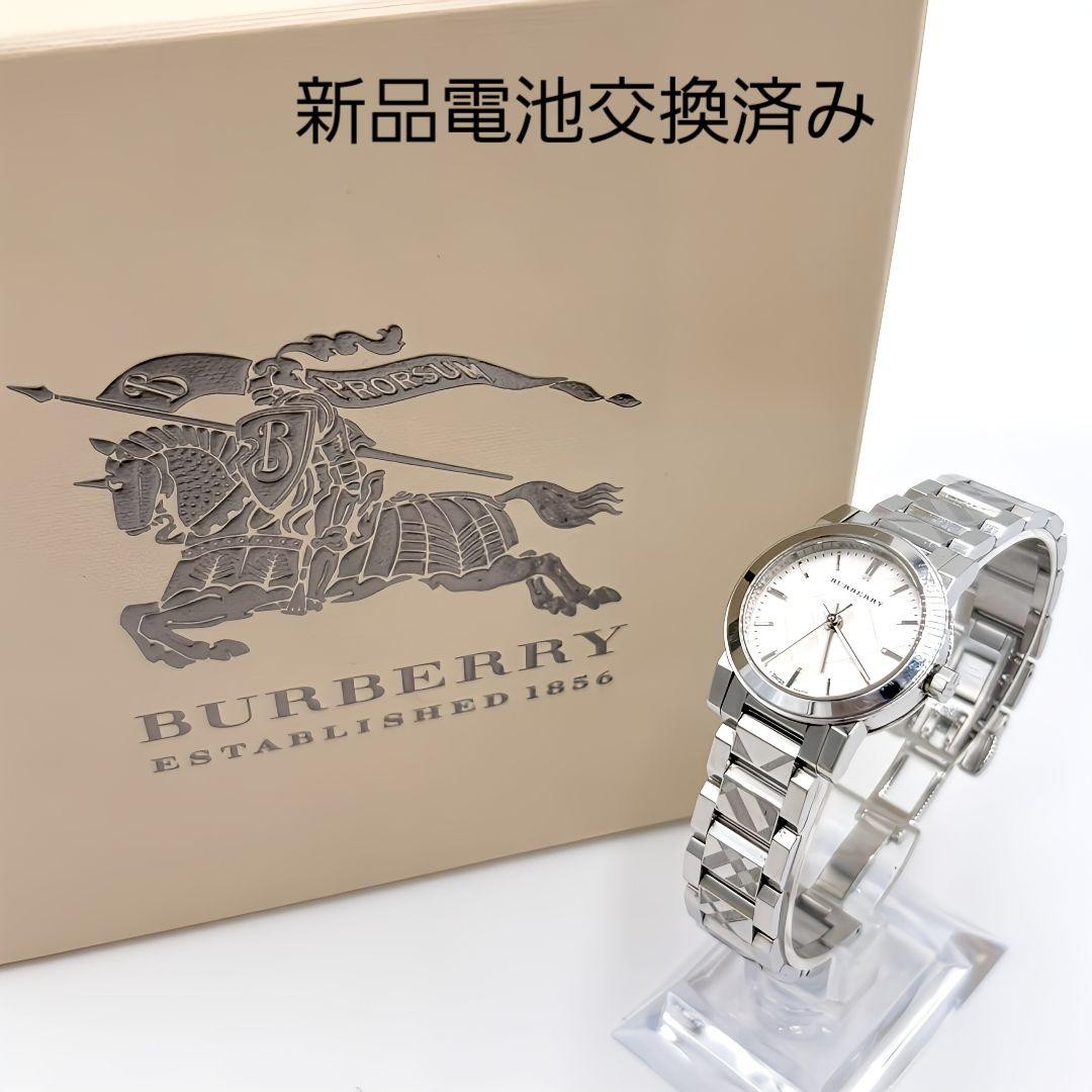 美品 バーバリー 時計　レディース　BU9233 ホワイト　ノバチェック　箱付き Burberry Women'S Watch Bu9233 White Nova Check Boxed | eBay