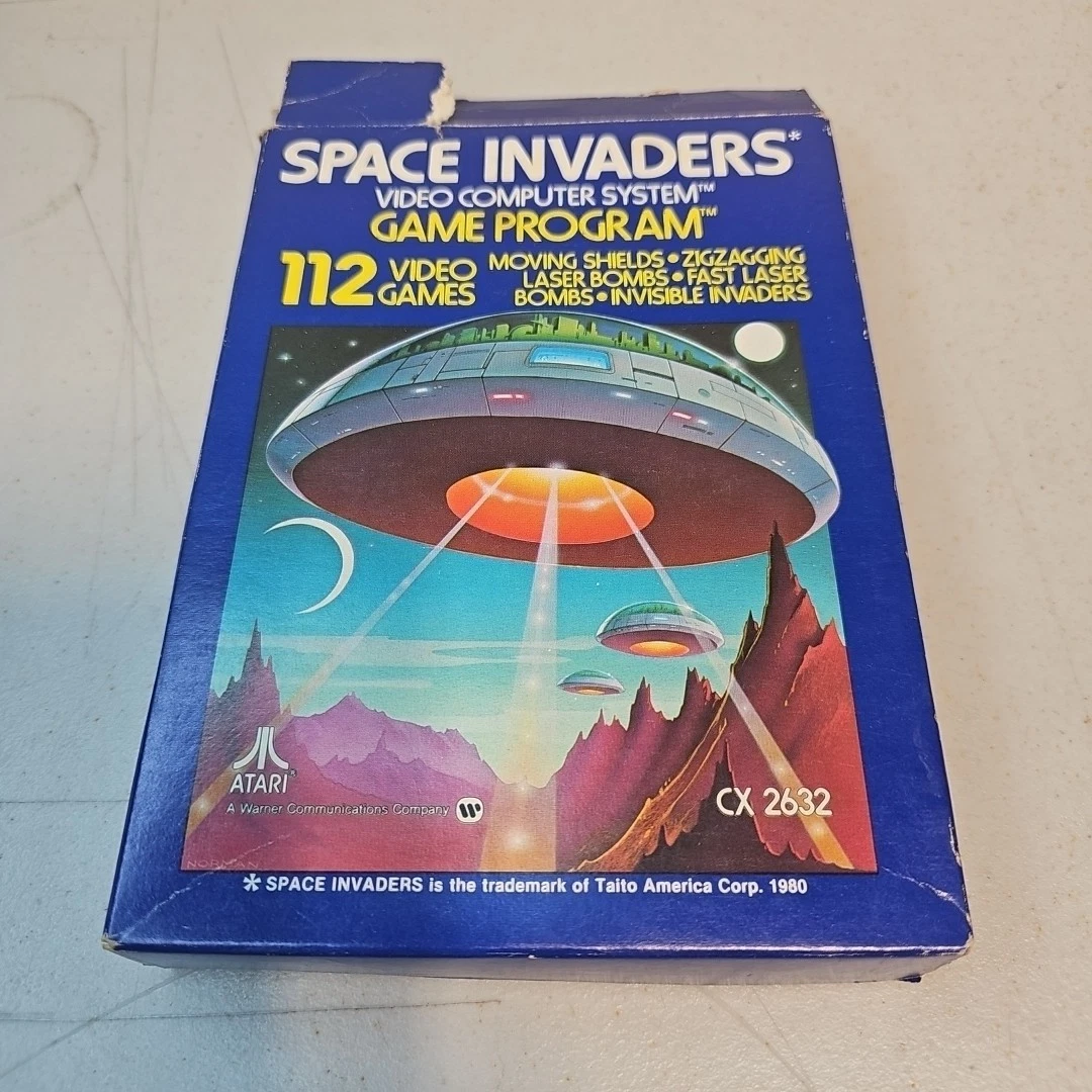 ATARI 2600 SPIEL -- SPACE INVADERS (text label) -- Atari VCS EUR 11,99 - DE