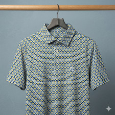 NEW Rhoback The Michigan M Shirt Men's Short Sleeve Performance Polo