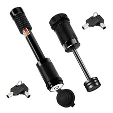 Keyed Alike Trailer Lock 5/8" Hitch Lock 1/4" Coupler Lock 2-1/2" Span