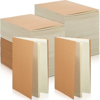 150 Pack Kraft Notebook Journals 5.82 Inch x 4.13 A6 Journal Brown 