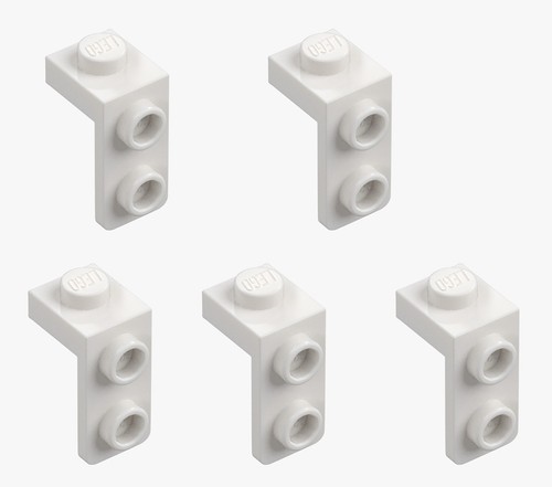 5 Nuevo LEGO Blanco 1x1 - 1x2 Soporte 79389 Soporte Ángulo 90° Adaptador Lado L - Imagen 6 de 6