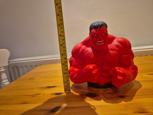 Monogram Figural Money Bust Bank Red Hulk Marvel - Picture 7 of 7