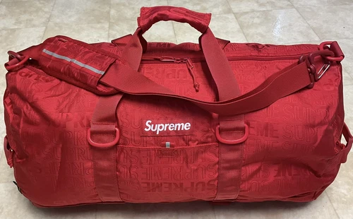 Sac de voyage Supreme Red Cordura Nylon SS19