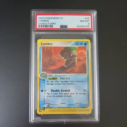 PSA 8 Lombre 45/100 EX Sandstorm (2003)