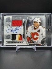 2022-23 UD The Cup Jarome Iginla Pro Gear Dual Patch Jersey Auto /12 