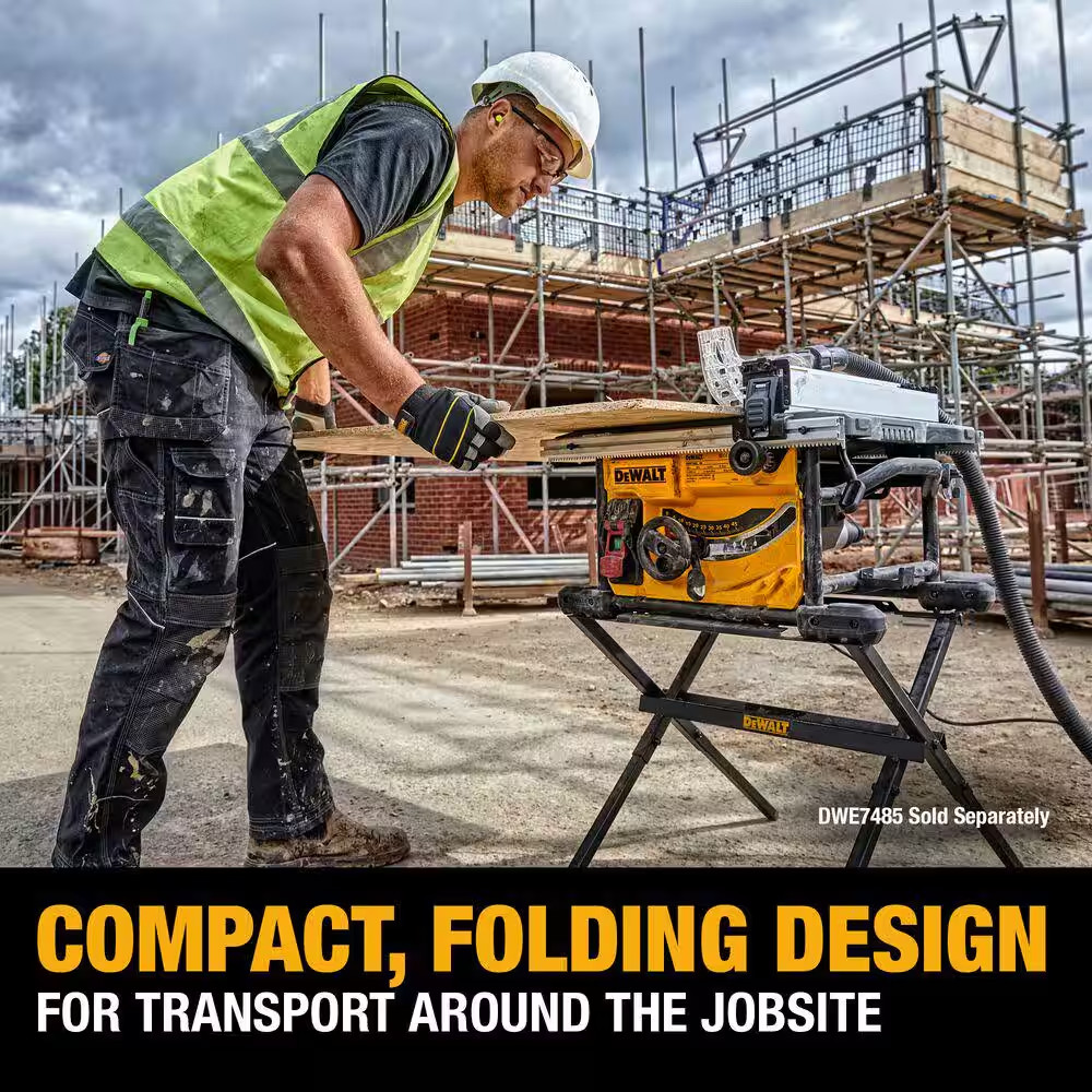 DEWALT DW7451 10 In. Compact Tool Table Saw Stand Accessories for Jobsite NEW