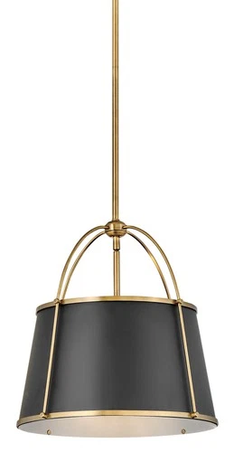 Hinkley Lighting 4894 Clarke 1 Light 16"W Pendant - Brass - Picture 1 of 12