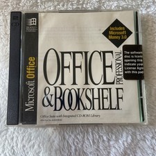 Microsoft Office Professional and Bookshelf Software CD 1994 Windows Vtg Sealed