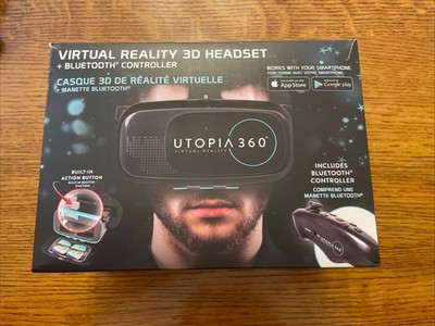 Utopia 360 Virtual Reality 3d Headset. Model Number Box Opened Unused