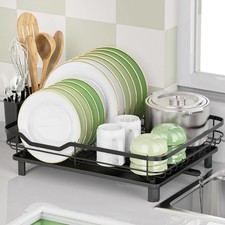 Dish Drying Rack Kitchen Counter Drainer Stainless Steel Rustproof Drainboard