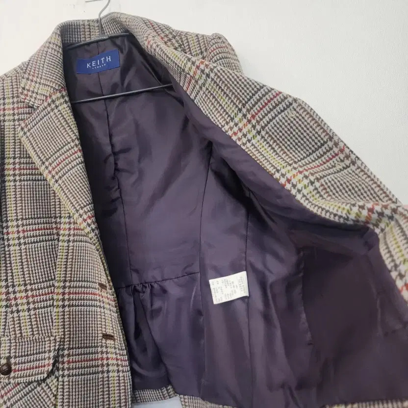 KEITH Women's Checked Pattern Jacket Casual Forma… - image 9