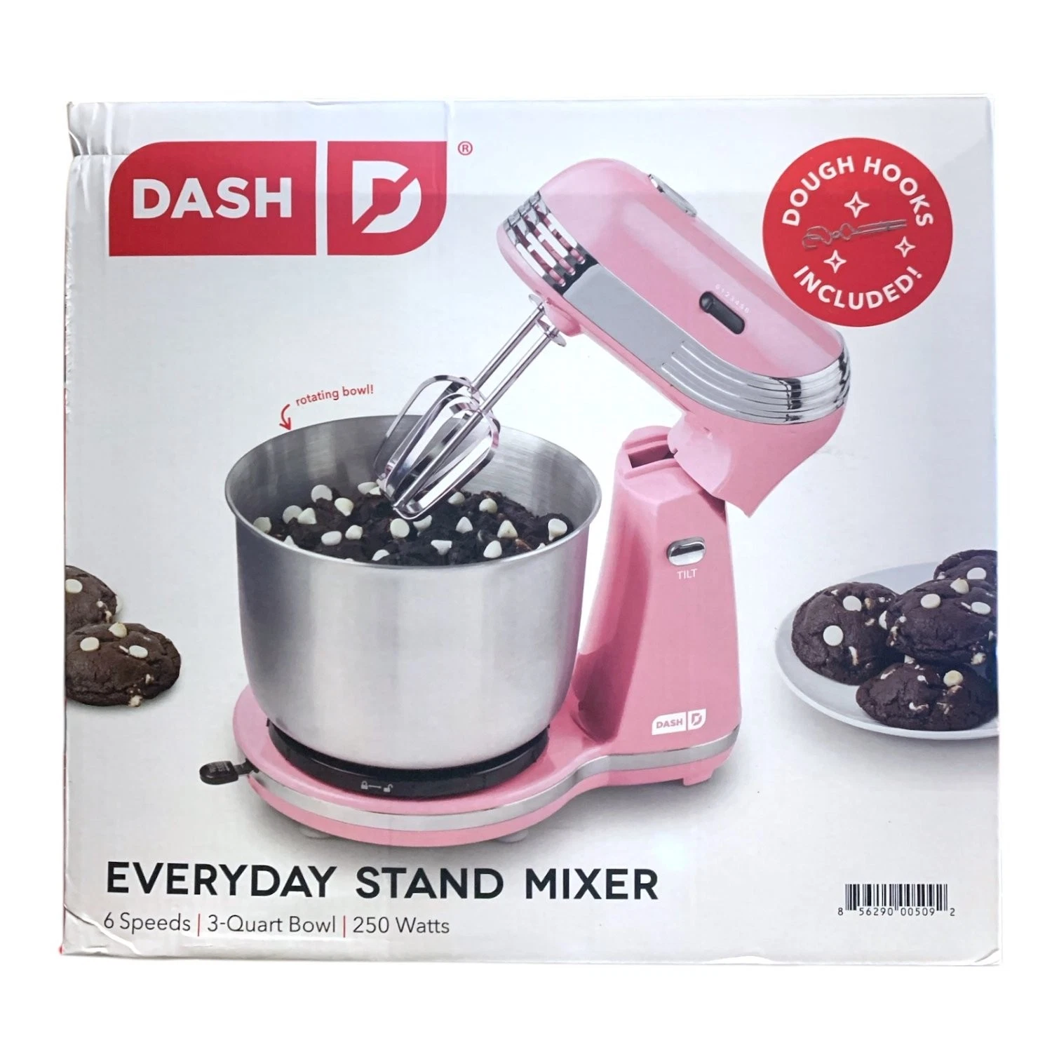 Dash Everyday Electric Stand Mixer, 6-Speed, 3-Quart Bowl, Pink
Opens in a new window or tab