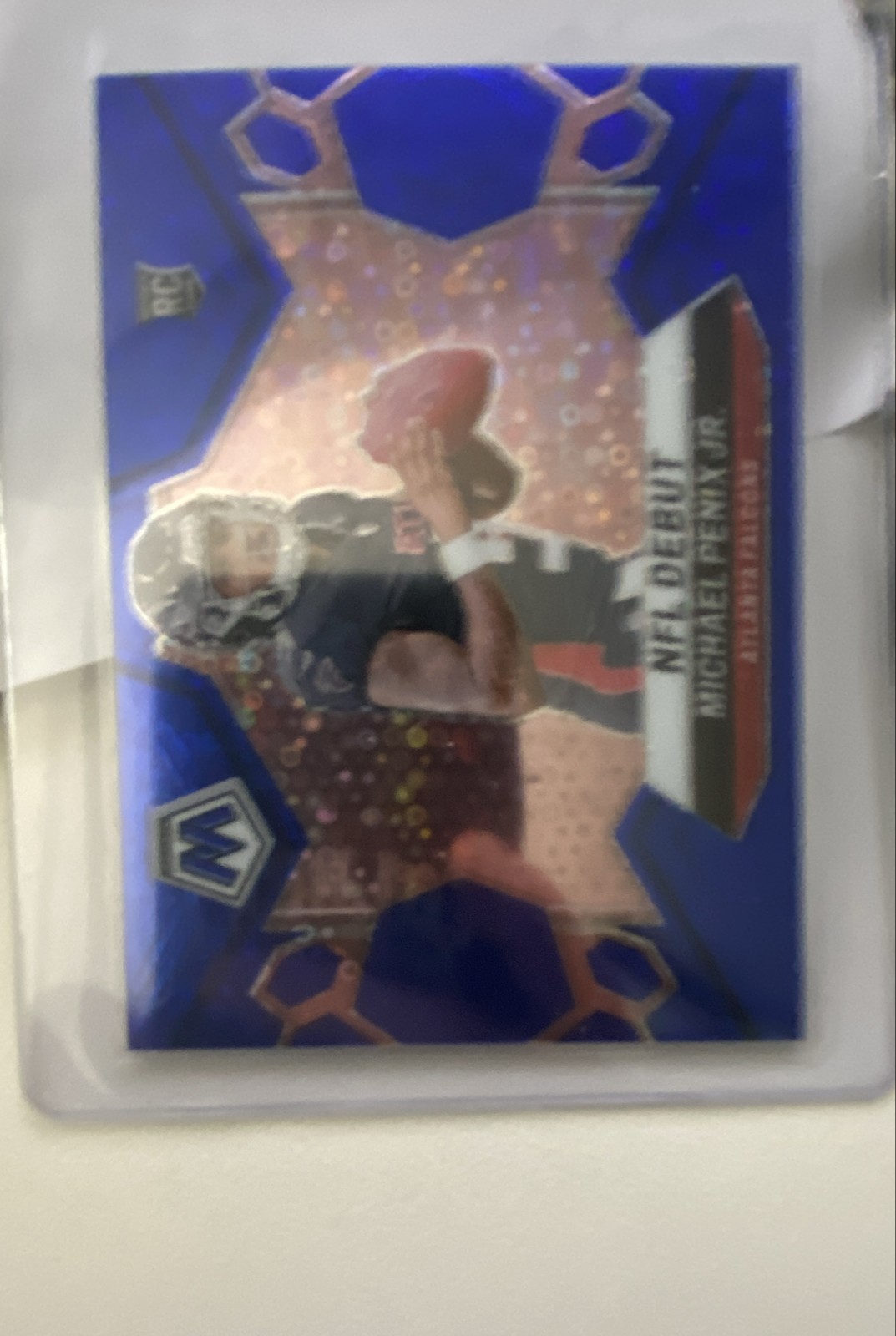 2024 Panini Mosaic - NFL Debut Michael Penix Jr. #274 No Huddle Blue  Prizm /75