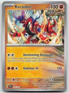 Pokemon Koraidon Uncommon SV08: Surging Sparks 116/191 LP