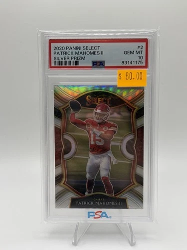 2020 Panini Select Patrick Mahomes Silver Prizm PSA 10 #2