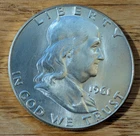1961 FRANKLIN HALF DOLLAR  Very Ch BU