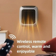 Handy Heater Turbo 800 Plug-In Wall Outlet Space Heater Adjustable Thermostat