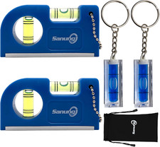 4PCS Portable Mini Spirit Levels with Magnetic Base Small Pocket Bubble Measurin