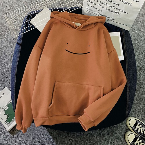 Women Hooded Sweatshirts Long Sleeve Hoodies Casual Fake Smile Print Ladies - Picture 11 of 34