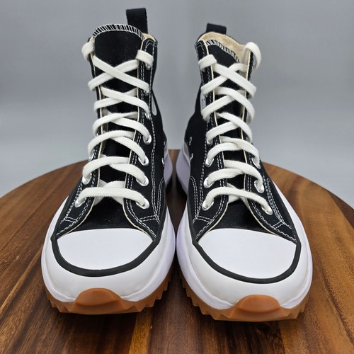 Zapatillas deportivas Converse Run Star Hike Hike para mujer 7,5 negras blancas de lona con plataforma - Imagen 2 de 9