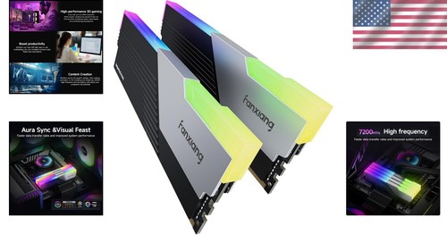 Exceptional 48GB RGB RAM at 7200MHz with Easy Overclocking - Perfect for Gamers - Picture 2 of 10