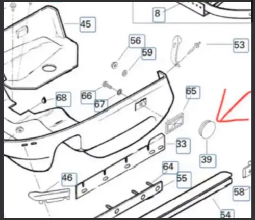 SKI-DOO BELLY PAN BUNG PURPLE 570045103 - Picture 2 of 2