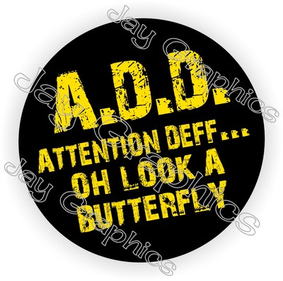 A.D.D. Attention Deficit Hard Hat Sticker \\ Decal Label Helmet Funny Welder ADD - Foto 5